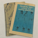 Simplicity Retro Pattern. #8961. (Circa 1960)