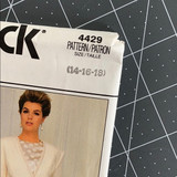 Vintage Butterick Pattern 4429 Sz. 14-16-18