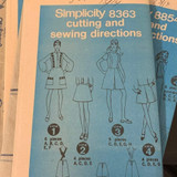 Simplicity Retro Pattern Set. 8854. 8961. 8363. 13/14 YJT (Circa 1969)