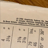 Simplicity Retro Pattern #6833 (1966)