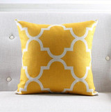 Enticing Yellow Abstract Cushion Covers