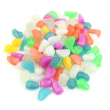 100pc Glow in the Dark Fluorescent Pebble Stones