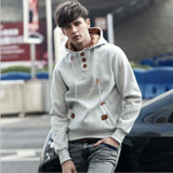 Button Up Hooded Sweater