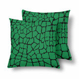 18" x 18" Throw Pillows (2) - Custom Giraffe Pattern