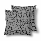 18" x 18" Throw Pillows (2) - Custom Giraffe Pattern
