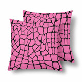18" x 18" Throw Pillows (2) - Custom Giraffe Pattern