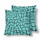 18" x 18" Throw Pillows (2) - Custom Giraffe Pattern