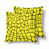 18" x 18" Throw Pillows (2) - Custom Giraffe Pattern