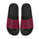 #Rossolini1# Candy Apple Red Men's Slide Sandals/Large Size (Model 057)