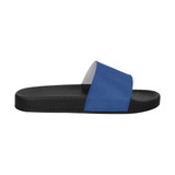 #Rossolini1# Royal Blue Men's Slide Sandals/Large Size (Model 057)