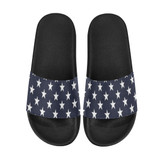 #Rossolini1# Blue Stars Men's Slide Sandals/Large Size (Model 057)