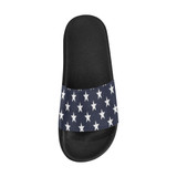 #Rossolini1# Blue Stars Men's Slide Sandals/Large Size (Model 057)