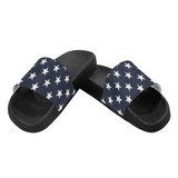 #Rossolini1# Blue Stars Men's Slide Sandals/Large Size (Model 057)