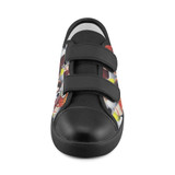 #Rossolini1# BALLIN Black Bottom Velcro Canvas Kid's Shoes (Model 008)