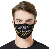 #Rossolini1# Respect Mouth Mask in One Piece (2 Filters Included) (Model M02)