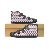 #Rossolini1# Stars Velcro High Top Canvas Kid's Shoes (Model 015)