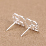 Sterling Silver Elephant Stud Earrings Sterling Silver Elephant Stud Earrings