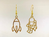 Planet and Astronaut Earrings