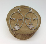 Picasso Face Earrings