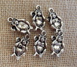10pcs Wholesale Monkey See No Evil Charm, Hear No Evil Charms, Speak No Evil Charms