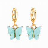 Butterfly Earrings, Mariposa Huggie Earrings, Pearl Butterfly Gift