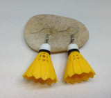 Badminton Earrings, Quirky Earrings, Shuttlecock Earrings
