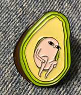 Funny Humor Avocado Enamel Pin