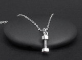 Dumbbell Barbell Necklace