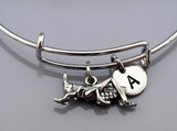 Grasshopper charm Bangle bracelets