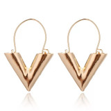 Geometric Triangle Earrings, Boho Earrings