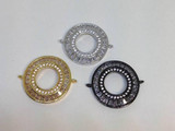 2/4pcs Micro Pave CZ Round Infinitive
