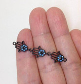 Micro Pave Zicornia Hamsa