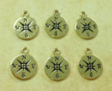5 Pcs Compass Charms