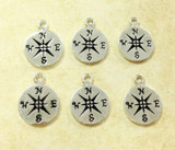 5 Pcs Compass Charms