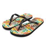 SpongeBob SquarePants Sponge on the Run Camp Coral Floral Adult Flip Flops