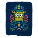 SpongeBob Sugar Sponge Full Color Sherpa Blanket