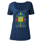 SpongeBob Sugar Sponge Full Color Women's Scoop Neck T-Shirt