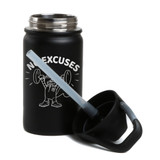 SpongeBob SquarePants Sandy Cheeks No Excuses Laser Engraved Short SIC Water Bottle