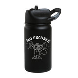 SpongeBob SquarePants Sandy Cheeks No Excuses Laser Engraved Short SIC Water Bottle