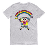 SpongeBob SquarePants Britto Rainbow Adult Short Sleeve T-Shirt