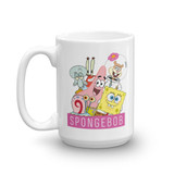 SpongeBob SquarePants Group Shot White Mug