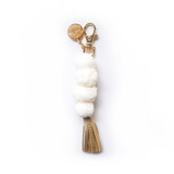 THE DETAILS POM POM KEYCHAIN