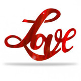 Red Cursive Love