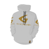 #Rossolini1# G-CODE Light Gray Hoodie for Women (Model H13)