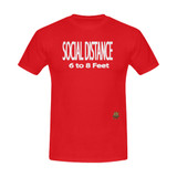 #SOCIAL DISTANCE# Red T-Shirt