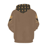 #MASK ON# Brown Hoodie for Men (Model H13)
