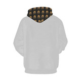 #Rossolini1# Gray Hoodie for Women (Model H13)