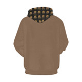 #Rossolini1# Brown Hoodie for Women (Model H13)