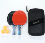 Table Tennis Racket Set Bag 3 Balls