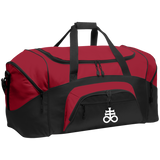 Leviathan Cross Embroidered Colorblock Sport Duffel